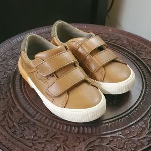 Zara Baby Brown Leather Velcro Shoes